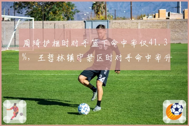 周琦护框时对手篮下命中率仅41.3%，王哲林镇守禁区时对手命中率升至58.7%